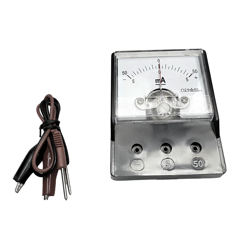 Pangunahing paaralan milliammeter DC kasalukuyang:-5mA-0-5mA / -50mA-0-50mA