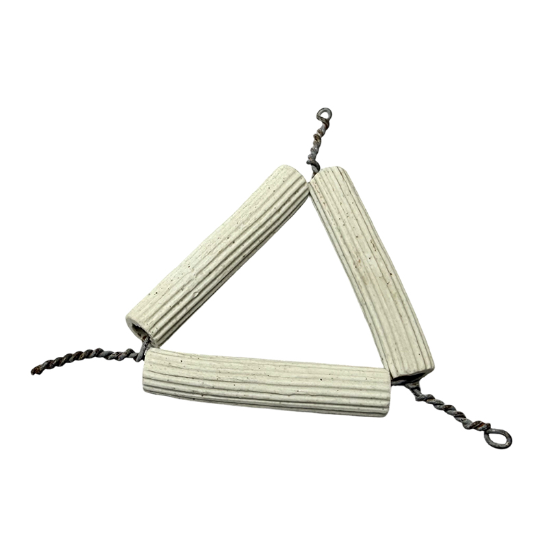 Laboratory ceramic clay triangle na may wire