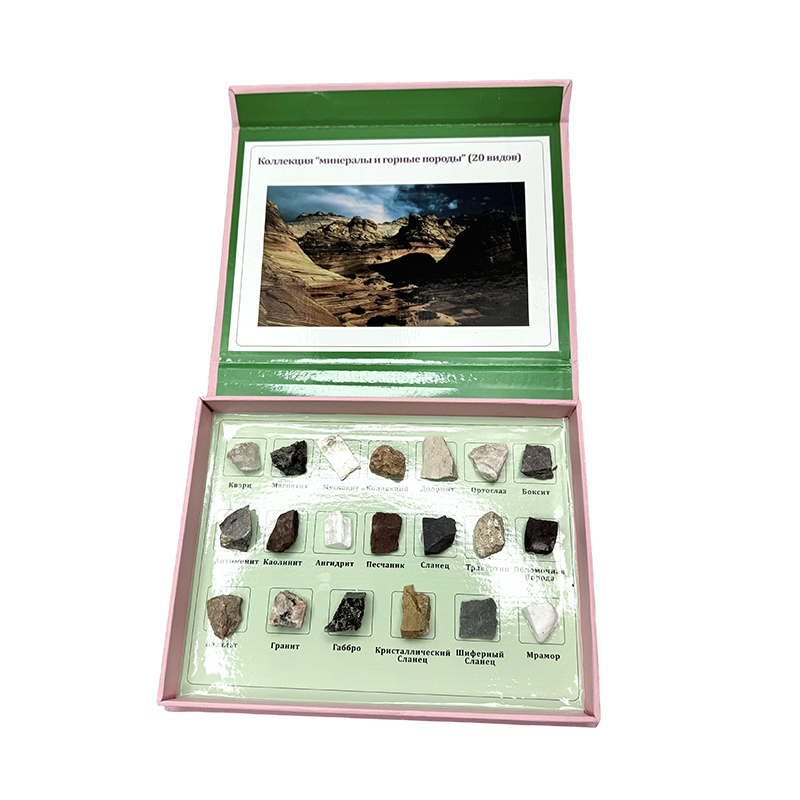Ispesimen ng mga sample ng mineral at bato
