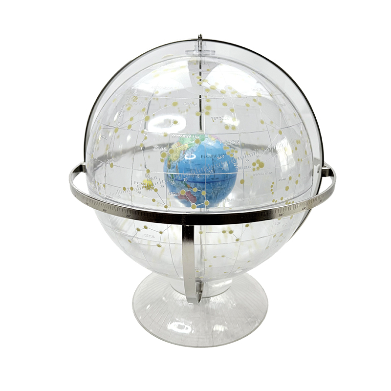 Transparent celestial globe model para sa pagtuturo ng heograpiya sa gitnang paaralan