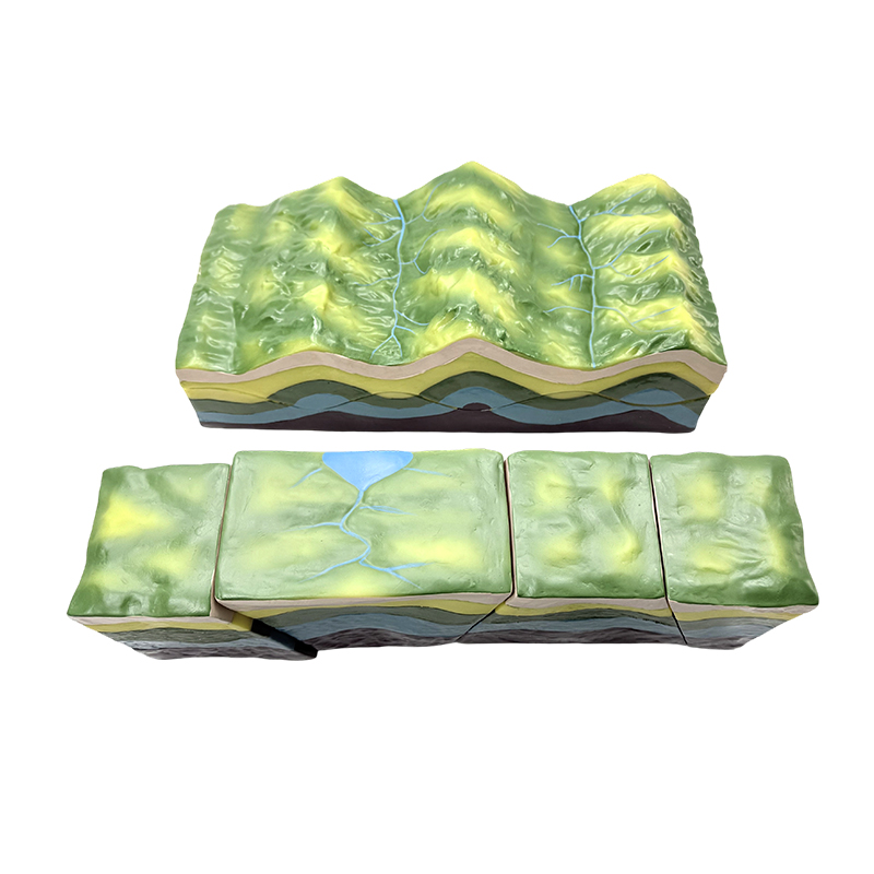 Modelo para sa modelo ng instrumento sa pagtuturo ng geological fault fold geometric demonstration model