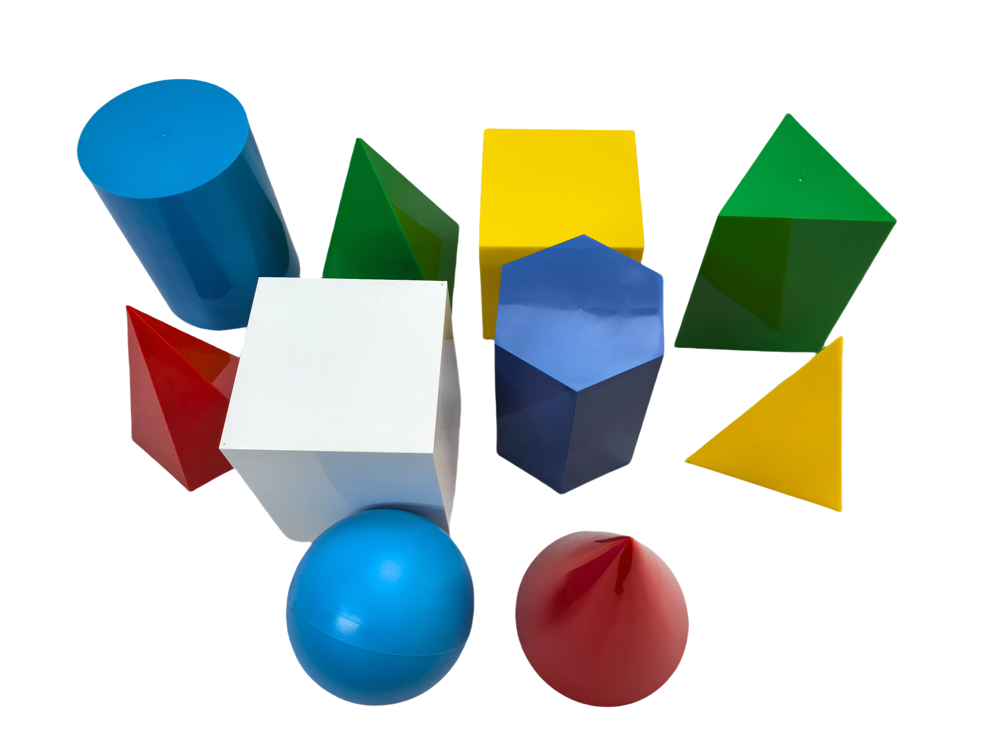 10pcs na Plastic Geometry Model Set, Geometric Solids Blocks, Geometry Shapes Set