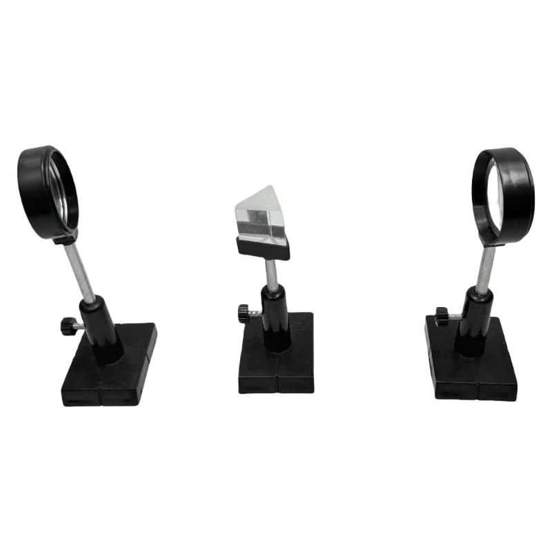 Lens / prism at holder / agham / mga instrumento sa laboratoryo