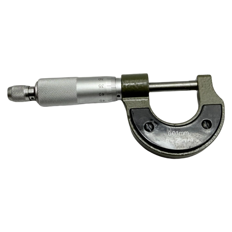 0-25mm spiral micrometer na nagtuturo ng mataas na precision outer diameter micrometer